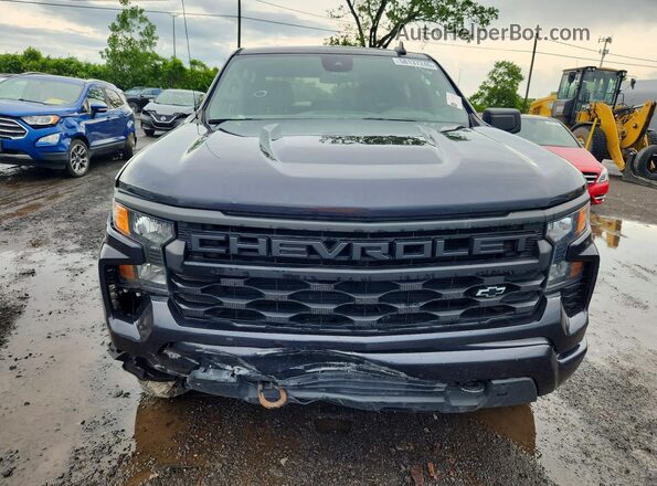 1GCPDBEK3PZ250220 2023 CHEVROLET SILVERADO Черный Вид спереди