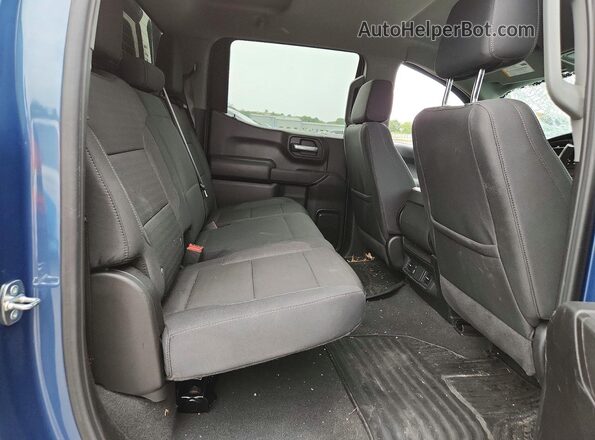 1GCPDBEK3RZ399679 2024 CHEVROLET SILVERADO Blue Rear seats view