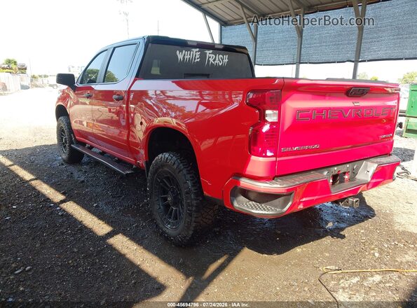 1GCPDBEK4NZ593129 2022 CHEVROLET SILVERADO Red Rear left