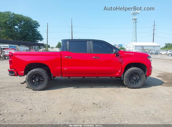 1GCPDBEK4NZ593129 2022 CHEVROLET SILVERADO Red Rear interior view