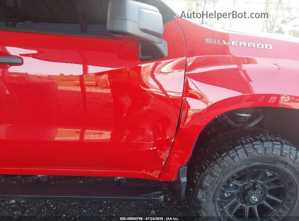 1GCPDBEK4NZ593129 2022 CHEVROLET SILVERADO Red Front view