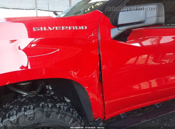 1GCPDBEK4NZ593129 2022 CHEVROLET SILVERADO Red 