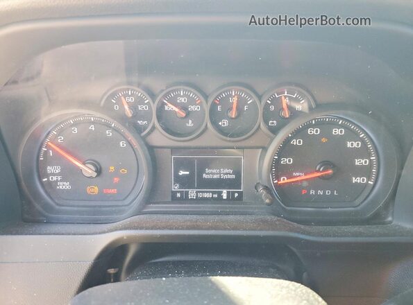 1GCPDBEK4NZ637646 2022 CHEVROLET SILVERADO White Սարքավորումների վահանակի տեսք