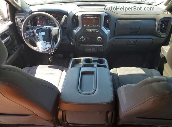 1GCPDBEK4NZ637646 2022 CHEVROLET SILVERADO White Առջևի վահանակի տեսք