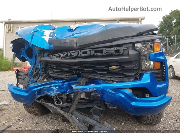 1GCPDBEK4NZ638179 2022 CHEVROLET SILVERADO Синий Вид спереди