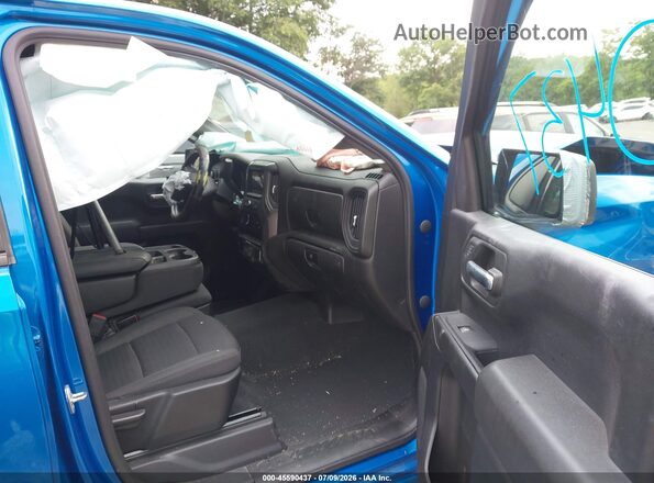 1GCPDBEK4NZ638179 2022 CHEVROLET SILVERADO Синий Вид салона спереди