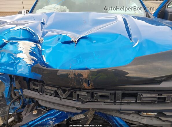 1GCPDBEK4NZ638179 2022 CHEVROLET SILVERADO Синий Вид сзади
