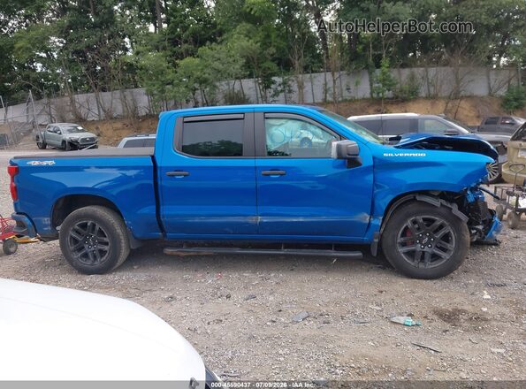1GCPDBEK4NZ638179 2022 CHEVROLET SILVERADO Синий Вид щитка приборов