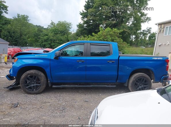 1GCPDBEK4NZ638179 2022 CHEVROLET SILVERADO Синий Вид задней части салона