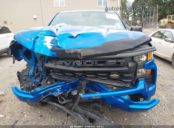 1GCPDBEK4NZ638179 2022 CHEVROLET SILVERADO Синий Вид панели приборов