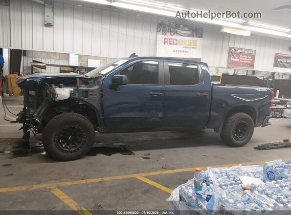 1GCPDBEK5NZ522876 2022 CHEVROLET SILVERADO Синий 