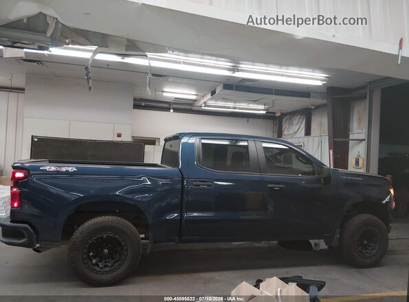 1GCPDBEK5NZ522876 2022 CHEVROLET SILVERADO Синий Панорамный вид салона 360°