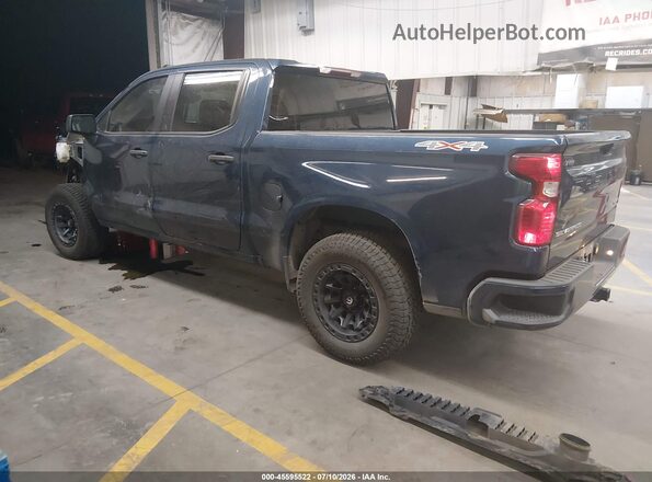 1GCPDBEK5NZ522876 2022 CHEVROLET SILVERADO Синий Задняя левая четверть