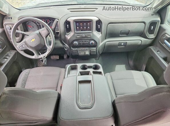 1GCPDBEK5NZ547342 2022 CHEVROLET SILVERADO Silver Dashboard view