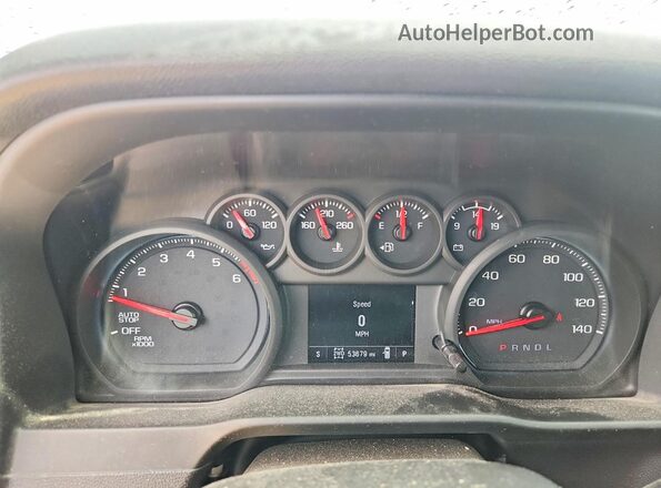 1GCPDBEK5NZ547342 2022 CHEVROLET SILVERADO Silver Instrument cluster view