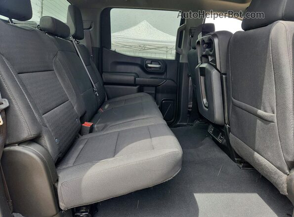 1GCPDBEK5NZ547342 2022 CHEVROLET SILVERADO Silver Rear seats view