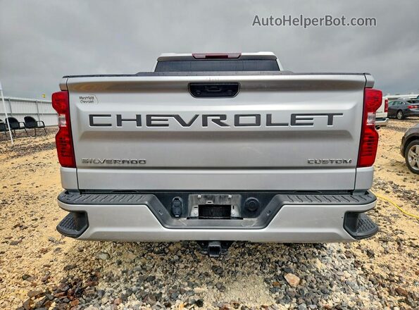 1GCPDBEK5NZ547342 2022 CHEVROLET SILVERADO Silver Rear view