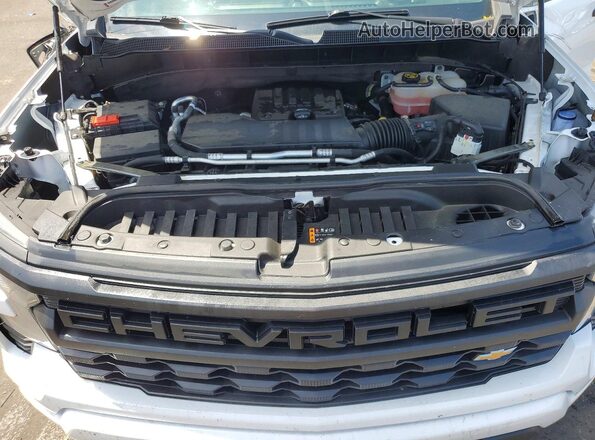 1GCPDBEK5PZ153584 2023 CHEVROLET SILVERADO White Սալոնի հետևի տեսք