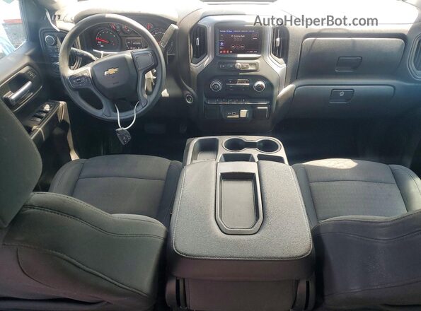 1GCPDBEK5PZ153584 2023 CHEVROLET SILVERADO White Առջևի վահանակի տեսք