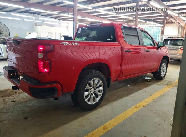 1GCPDBEK9NZ593496 2022 CHEVROLET SILVERADO Red Հետևի աջ