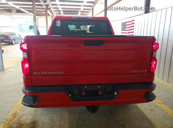 1GCPDBEK9NZ593496 2022 CHEVROLET SILVERADO Red Հետևի տեսք