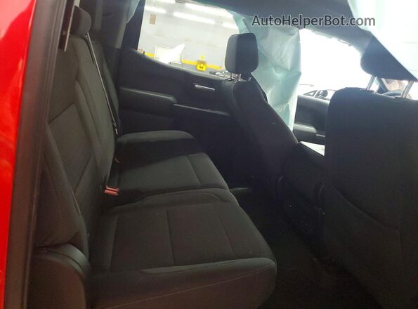 1GCPDBEK9NZ593496 2022 CHEVROLET SILVERADO Red Հետևի նստատեղերի տեսք