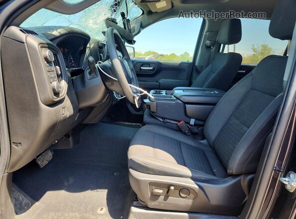 1GCPDBEK9NZ619045 2022 CHEVROLET SILVERADO Black Vista interior delantera