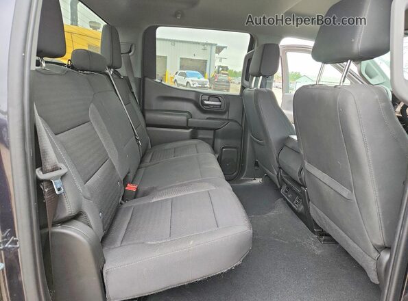 1GCPDBEK9NZ619045 2022 CHEVROLET SILVERADO Black Vista de los asientos traseros