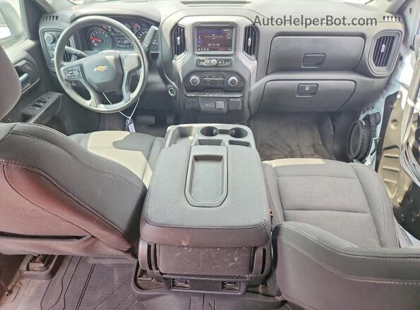1GCPDBEK9NZ625511 2022 CHEVROLET SILVERADO Белый Вид панели приборов