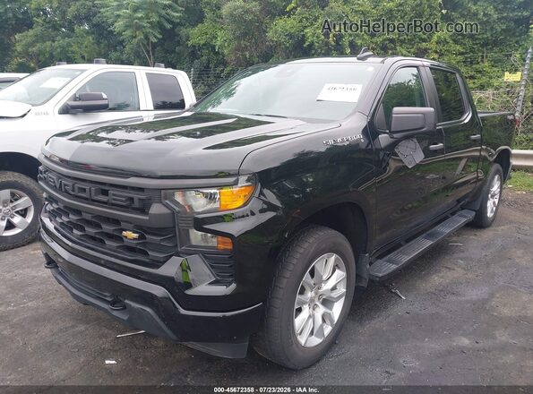 1GCPDBEKXNZ549264 2022 CHEVROLET SILVERADO Черный Передняя левая четверть