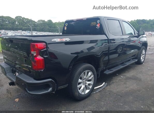 1GCPDBEKXNZ549264 2022 CHEVROLET SILVERADO Черный Задняя правая четверть