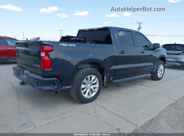 1GCPDBEKXNZ619765 2022 CHEVROLET SILVERADO Black Հետևի աջ