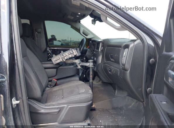 1GCPDBEKXNZ619765 2022 CHEVROLET SILVERADO Black Սալոնի դիմացի տեսք