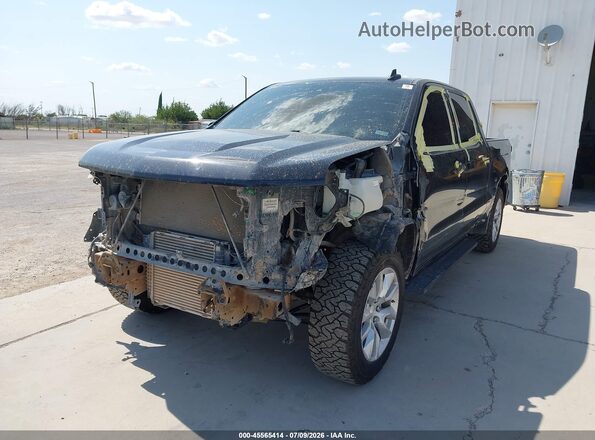 1GCPDBEKXNZ619765 2022 CHEVROLET SILVERADO Black Դիմացի տեսք