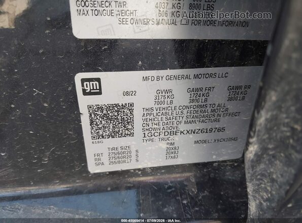 1GCPDBEKXNZ619765 2022 CHEVROLET SILVERADO Black Շարժիչի բաժամունքի տեսք