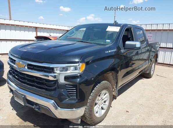 1GCPDDEK2PZ298321 2023 CHEVROLET SILVERADO Black წინა მარცხენა ხედი სამი მეოთხედიდან