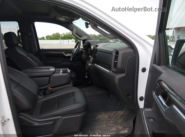 1GCPDDEK3PZ306698 2023 CHEVROLET SILVERADO White Widok wnętrza z przodu