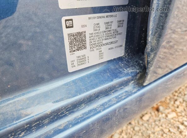 1GCPDDEK5RZ281127 2024 CHEVROLET SILVERADO Blue Շարժիչի բաժամունքի տեսք