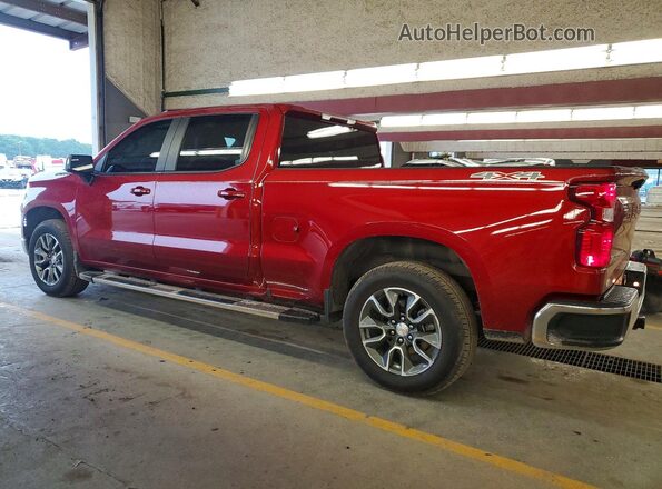 1GCPDDEKXRZ222574 2024 CHEVROLET SILVERADO Red უკანა მარცხენა
