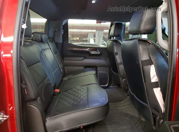 1GCPDDEKXRZ222574 2024 CHEVROLET SILVERADO Red უკანა სავარძლების ხედი
