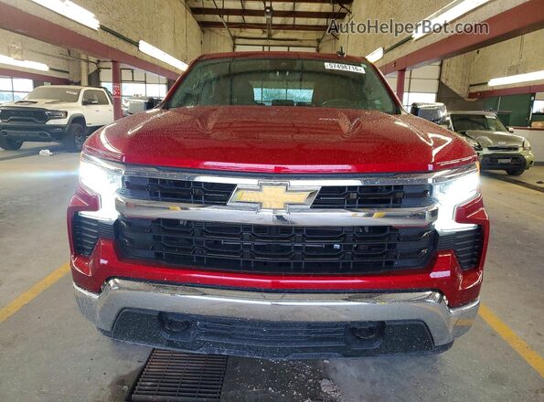 1GCPDDEKXRZ222574 2024 CHEVROLET SILVERADO Red წინა ხედი