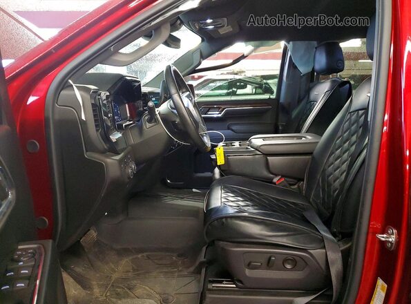1GCPDDEKXRZ222574 2024 CHEVROLET SILVERADO Red წინა სალონის ხედი
