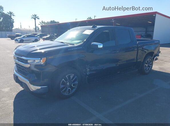 1GCPDKEK0NZ619077 2022 CHEVROLET SILVERADO Black Front left