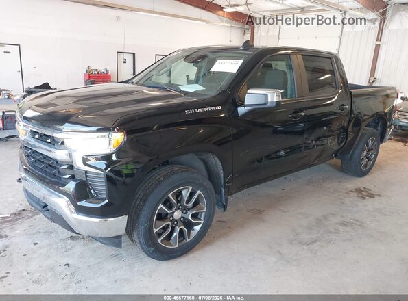 1GCPDKEK2PZ224448 2023 CHEVROLET SILVERADO Black წინა მარცხენა ხედი სამი მეოთხედიდან