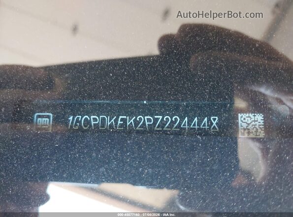 1GCPDKEK2PZ224448 2023 CHEVROLET SILVERADO Black ძრავის განყოფილების ხედი