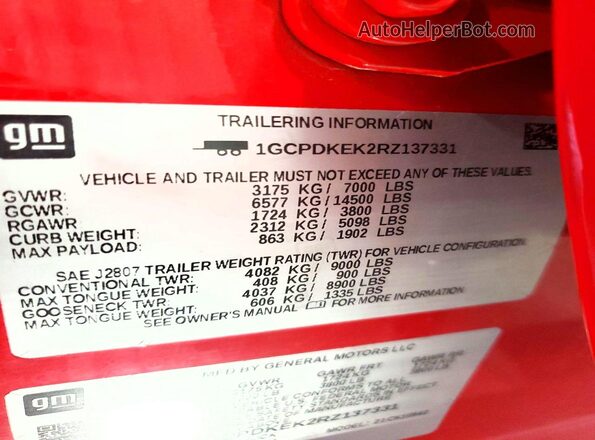 1GCPDKEK2RZ137331 2024 CHEVROLET SILVERADO Red Widok komory silnika