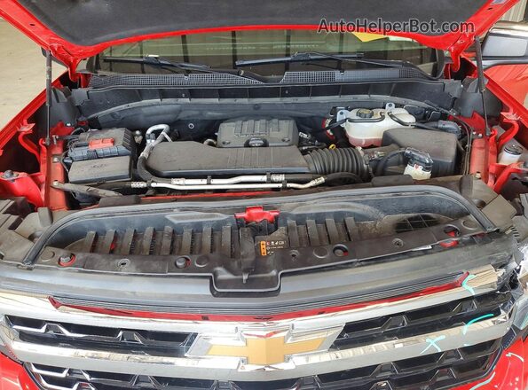 1GCPDKEK2RZ137331 2024 CHEVROLET SILVERADO Red Widok wnętrza z tyłu