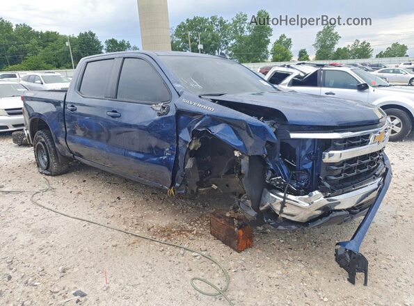 1GCPDKEK3PZ129638 2023 CHEVROLET SILVERADO Blue წინა მარჯვენა