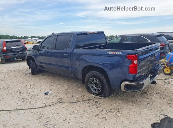 1GCPDKEK3PZ129638 2023 CHEVROLET SILVERADO Blue უკანა მარცხენა