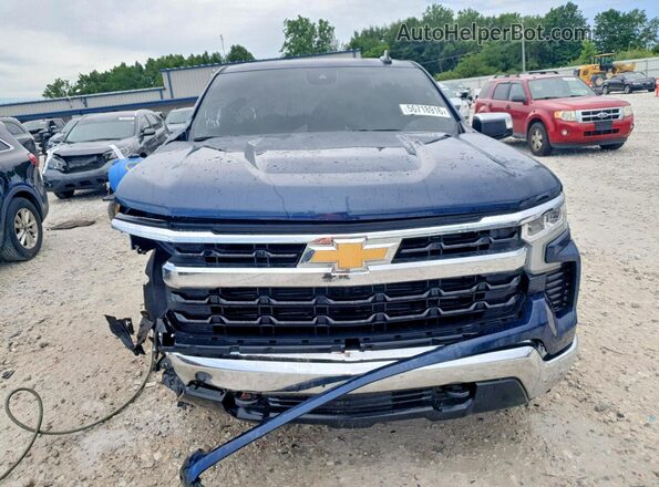 1GCPDKEK3PZ129638 2023 CHEVROLET SILVERADO Blue წინა ხედი